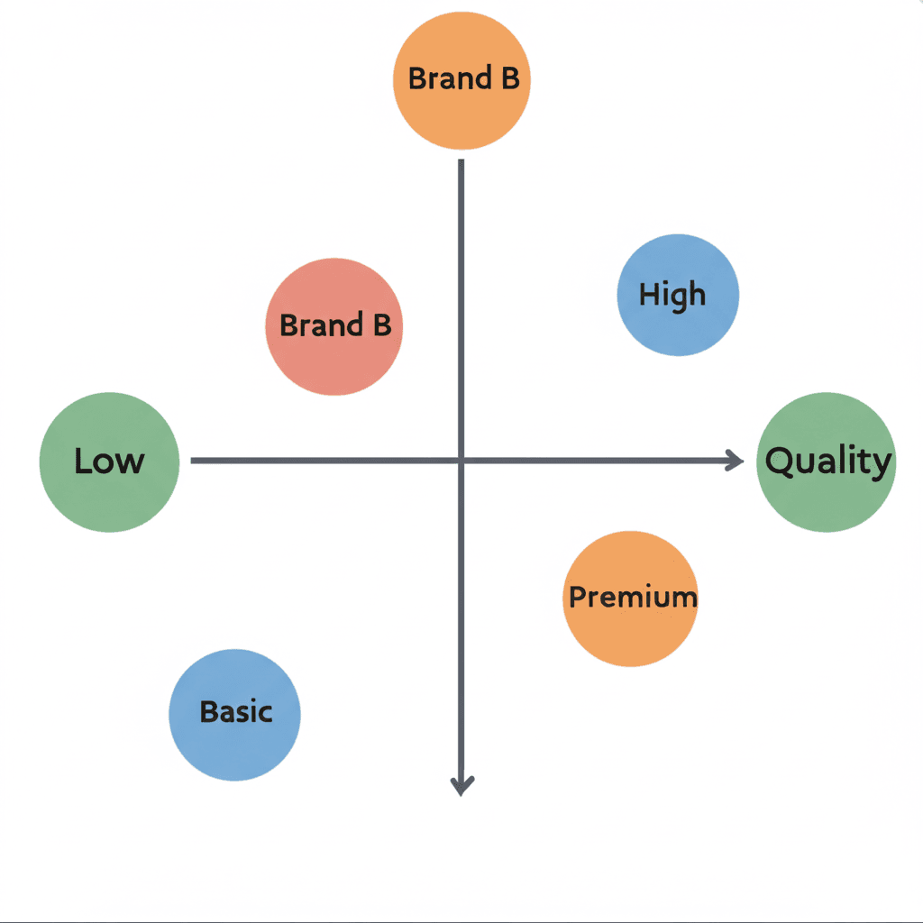 Merkpositionering diagram